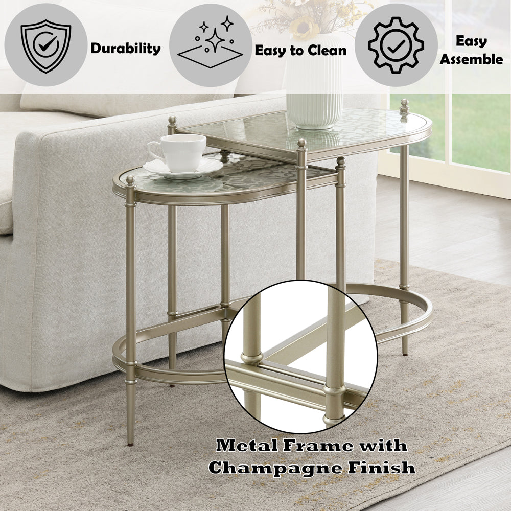 ACME West Zaba Nesting Table - Thumbnail 4
