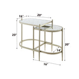 Zaba Silver Nesting Table - Ornate Home