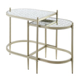 Zaba Silver Nesting Table - Ornate Home