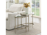 Zaba Silver Nesting Table - Ornate Home