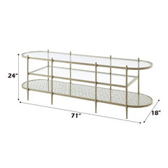 Zaba Silver Tv Stand - Ornate Home