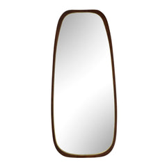 Zachari Brass/Woodtone Asymmetrical Tall Mirror - Ornate Home