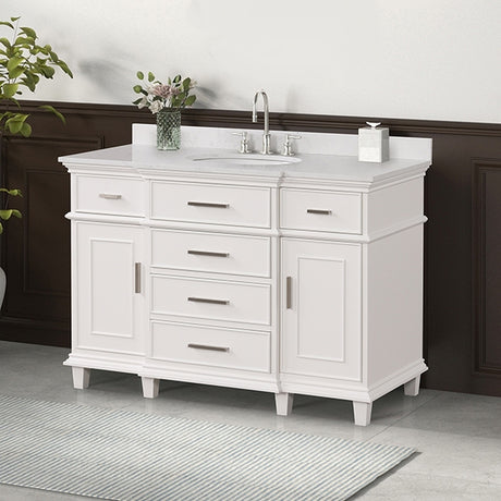 Zadar White Vanity Set - Ornate Home