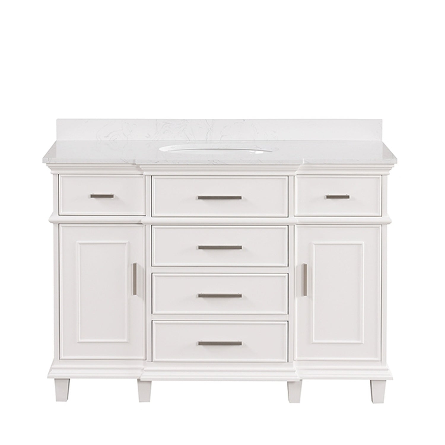 Zadar White Vanity Set - Ornate Home