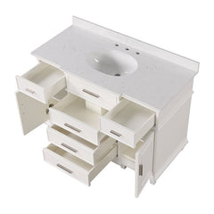 Zadar White Vanity Set - Ornate Home