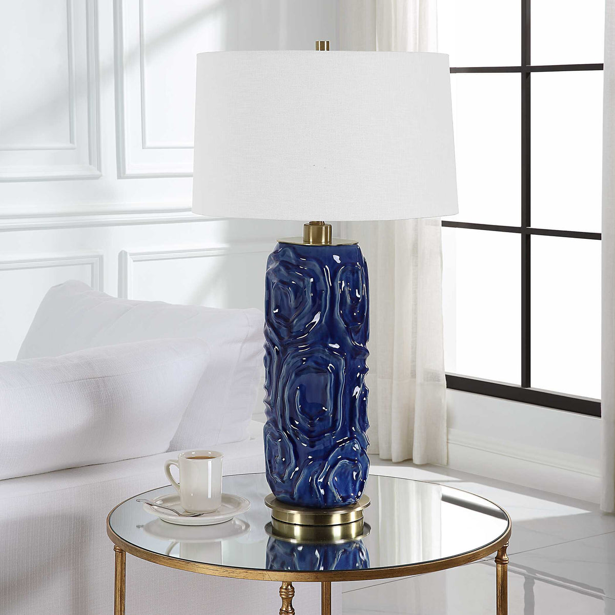 Zade Blue Table Lamp - Ornate Home
