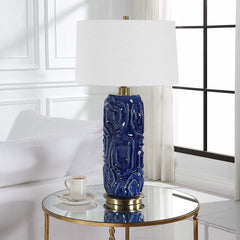 Zade Blue Table Lamp - Ornate Home