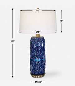Zade Blue Table Lamp - Ornate Home