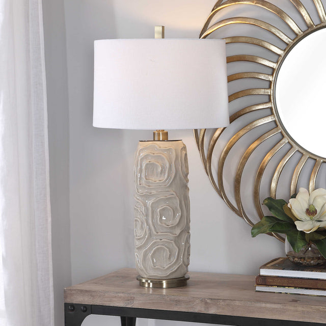 Zade Warm Gray Table Lamp - Ornate Home