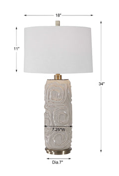 Zade Warm Gray Table Lamp - Ornate Home