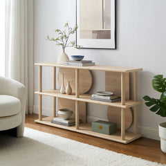 Zadie Light Oak 55 Inch Console Table - Ornate Home