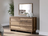 Zadilyn Brown 6 Drawer Dresser and Mirror - Ornate Home