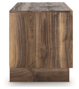 Zadilyn Brown 72" TV Stand with Electric Fireplace (Online Special Price) - Ornate Home