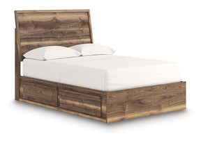 Zadilyn Brown Full Panel Bed with Storage - Ornate Home