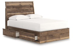 Zadilyn Brown Full Panel Bed with Storage - Ornate Home