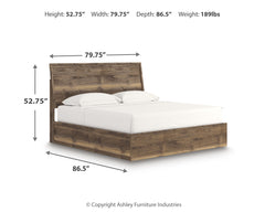 Zadilyn Brown King Panel Bed - Ornate Home