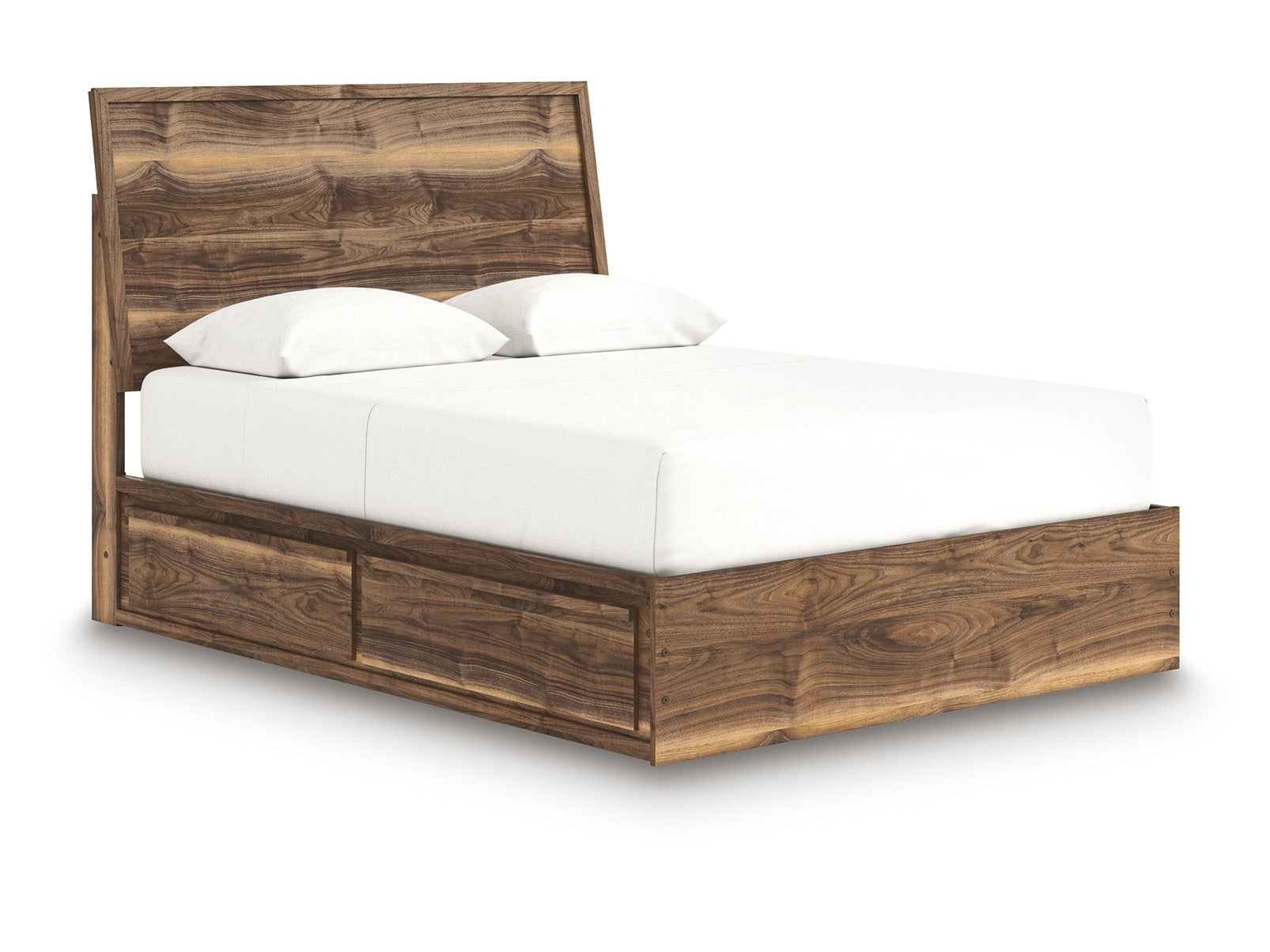 Zadilyn Brown King Panel Bed with Storage - Ornate Home