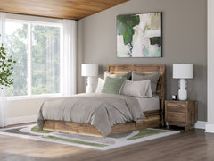 Zadilyn Brown King Panel Bed with Storage - Ornate Home