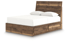 Zadilyn Brown King Panel Bed with Storage - Ornate Home