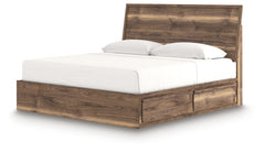 Zadilyn Brown King Panel Bed with Storage - Ornate Home