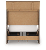 Zadilyn Brown Twin Panel Bed with Storage (Online Special Price) - Ornate Home