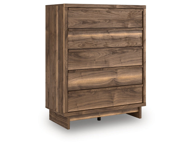 Zadilyn Brown Wide Chest of Drawers (Online Special Price) - Ornate Home