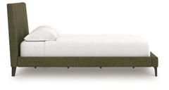 Zadilyn Sage Green California King Upholstered Bed with Roll Slats - Ornate Home