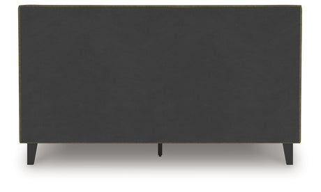 Zadilyn Sage Green California King Upholstered Bed with Roll Slats - Ornate Home