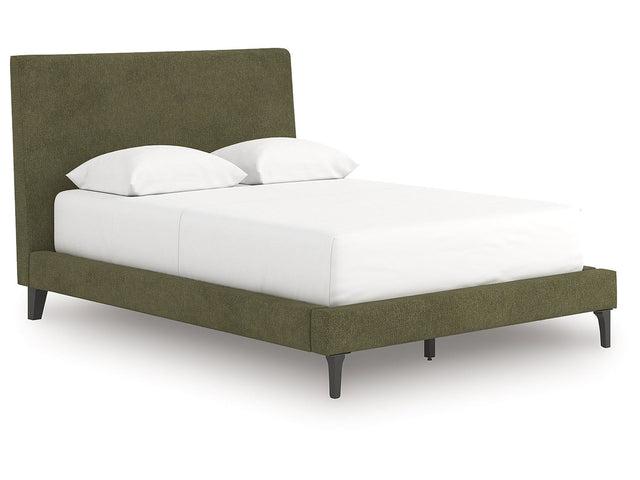 Zadilyn Sage Green Full Upholstered Bed with Roll Slats (Online Special Price) - Ornate Home