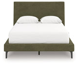 Zadilyn Sage Green Full Upholstered Bed with Roll Slats (Online Special Price) - Ornate Home