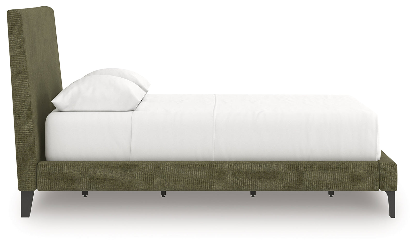 Zadilyn Sage Green Full Upholstered Bed with Roll Slats (Online Special Price) - Ornate Home