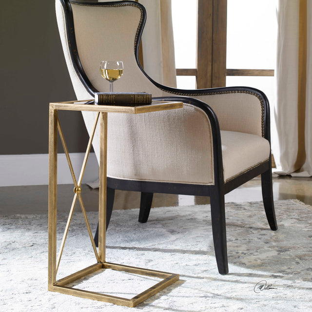 Zafina Gold Accent Table - Ornate Home