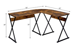 Zafiri Oak  Writing Desk - Ornate Home