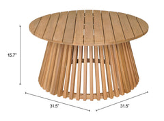 Zahara Natural Outdoor Coffee Table - Ornate Home