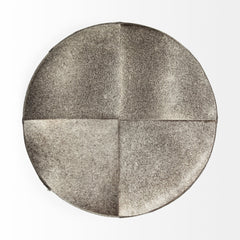 Zahavi Gold Gray-Toned Hair-On-Hide Ottoman - Ornate Home