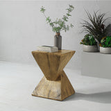 Zahi Oak Accent Table - Ornate Home