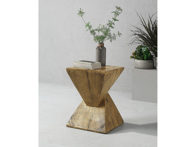 Zahi Oak Accent Table - Ornate Home