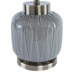 Zahlia Aged Gray Ceramic Lamp - Ornate Home
