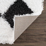 Zahur Black & White Diamond Area Rug - Clearance - Ornate Home
