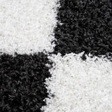 Zahur Black & White Diamond Area Rug - Clearance - Ornate Home