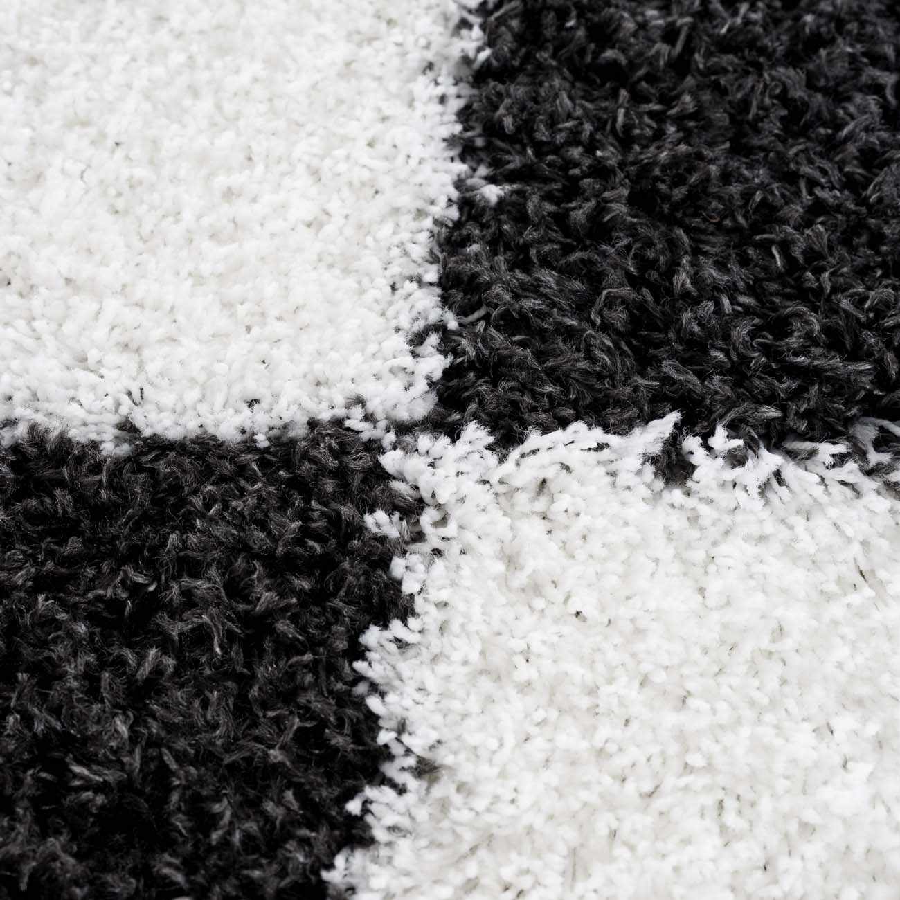 Zahur Black & White Diamond Area Rug - Clearance - Ornate Home