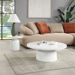 Zaid White End Table - Ornate Home