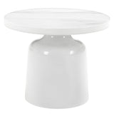 Zaid White End Table - Ornate Home