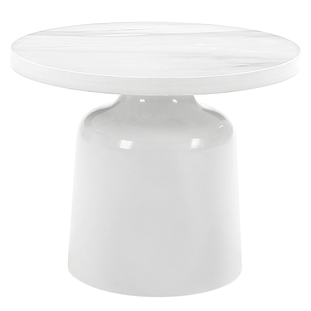 Zaid White End Table - Ornate Home