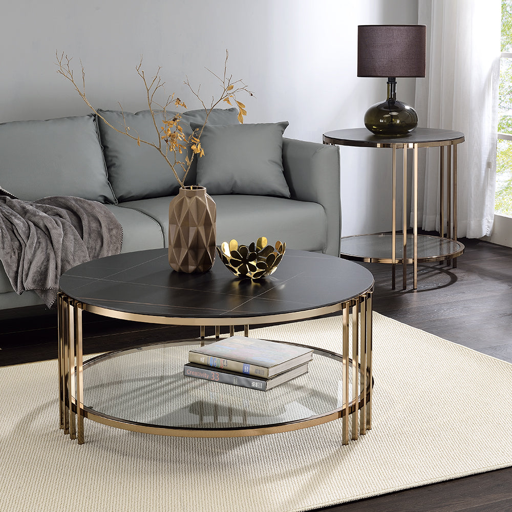 Zaidee Champagne Coffee Table - Ornate Home