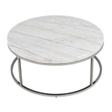 Zaidee Coffee Table W/Marble - Ornate Home