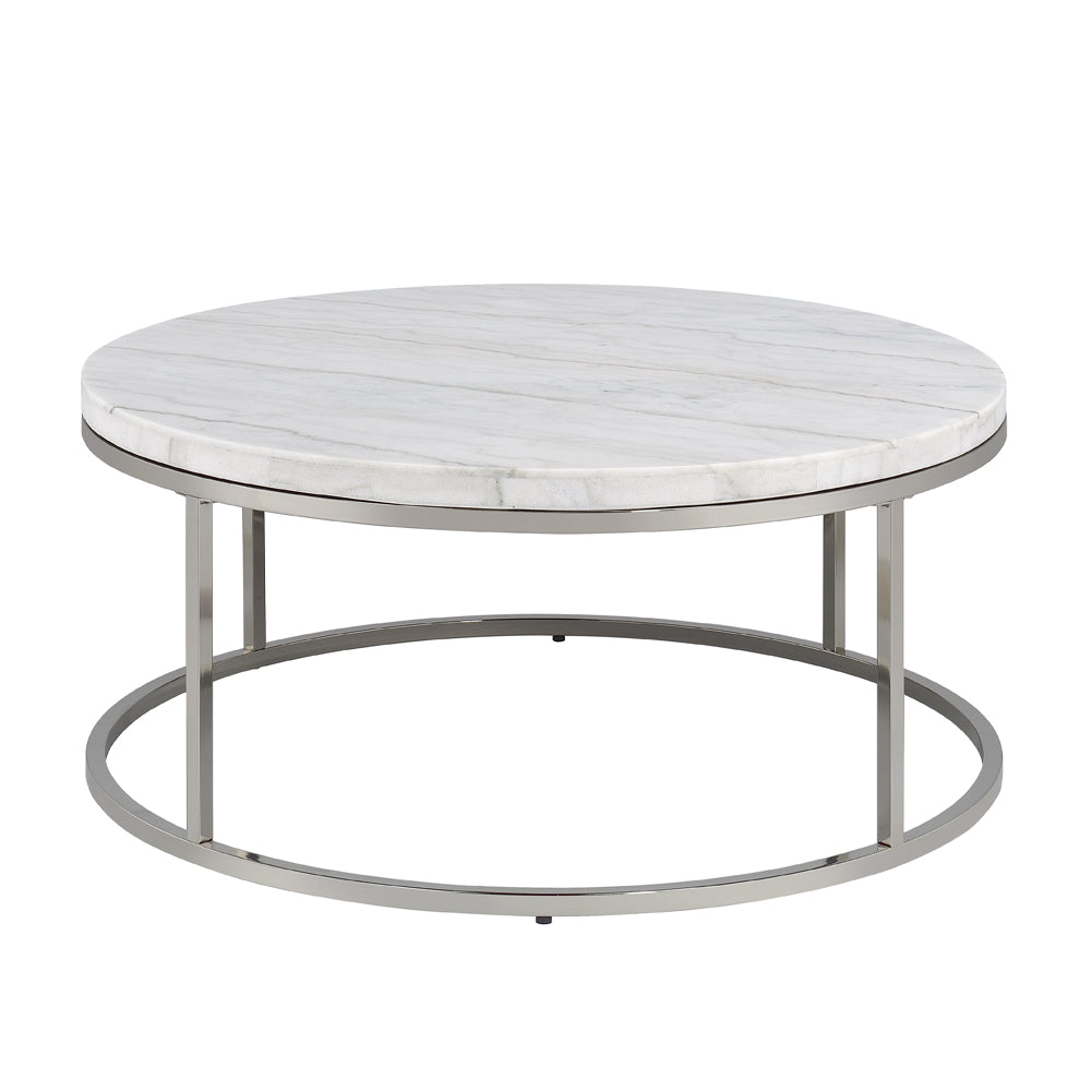 Zaidee Coffee Table W/Marble - Ornate Home