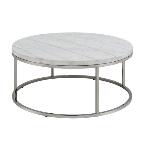 Zaidee Coffee Table W/Marble - Ornate Home
