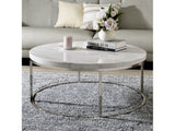 Zaidee Coffee Table W/Marble - Ornate Home