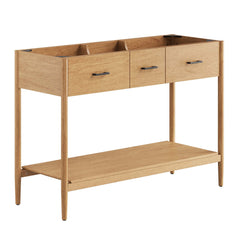 Zaire Natural 48" Double Sink Compatible Bathroom Vanity Cabinet (Sink Basin Not Included) - Ornate Home